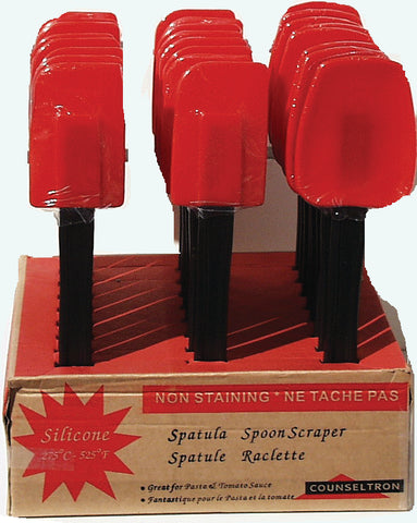 4 piece or 2 piece sets Silicone Pastula/Pasta Spoon by Counseltron