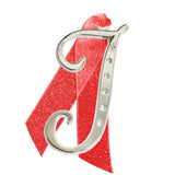 Holiday "Romantique Fonts" Ornaments Made with Crystals from NOELLE