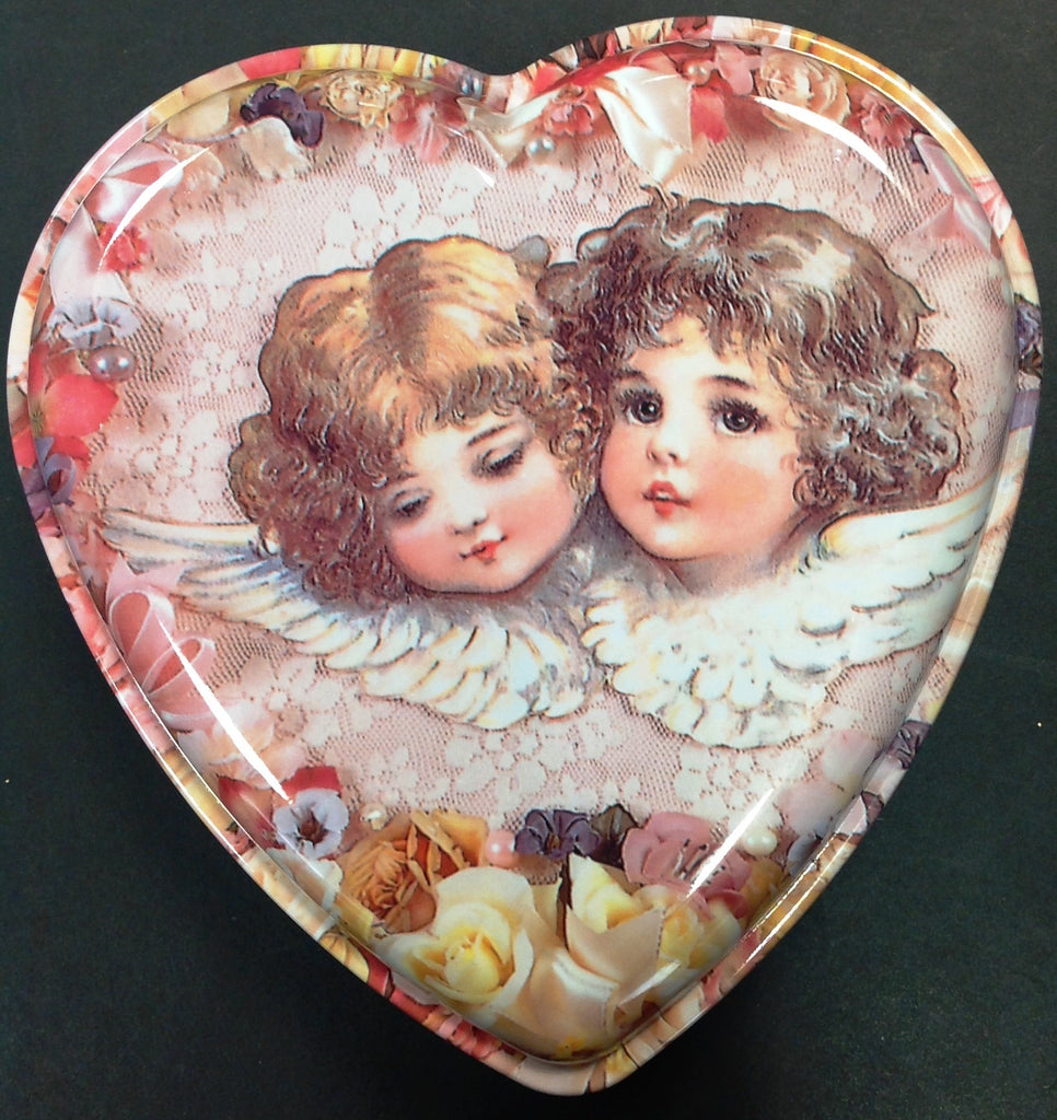 Valentine's Angel and Heart Container by Counseltron Set of 4 Assorted