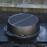 The "Kickoff Grill" portable grill by LODGE + 16016 Fuego Silicone Basting Brush