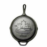 10.25 Inch Cast Iron Skillet with Loon Scene & Hot Handle Holder by Lodge